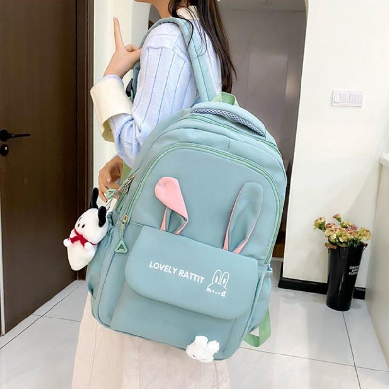 New Backpack for Elementary School Students Third To Sixth Grade Backpacks Girl's Lightweight and Cute Large Capacity Four Piece Bags Set