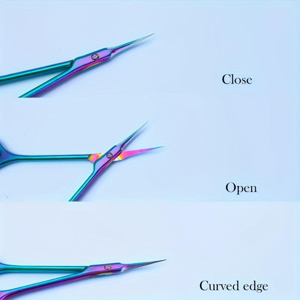 Präzisions-Nagelhautschere aus Edelstahl – Beidhändig bedienbarer 1er-Pack Nagelknipser mit gebogener Spitze, rutschfestem Griff für professionelle Maniküre und Pediküre