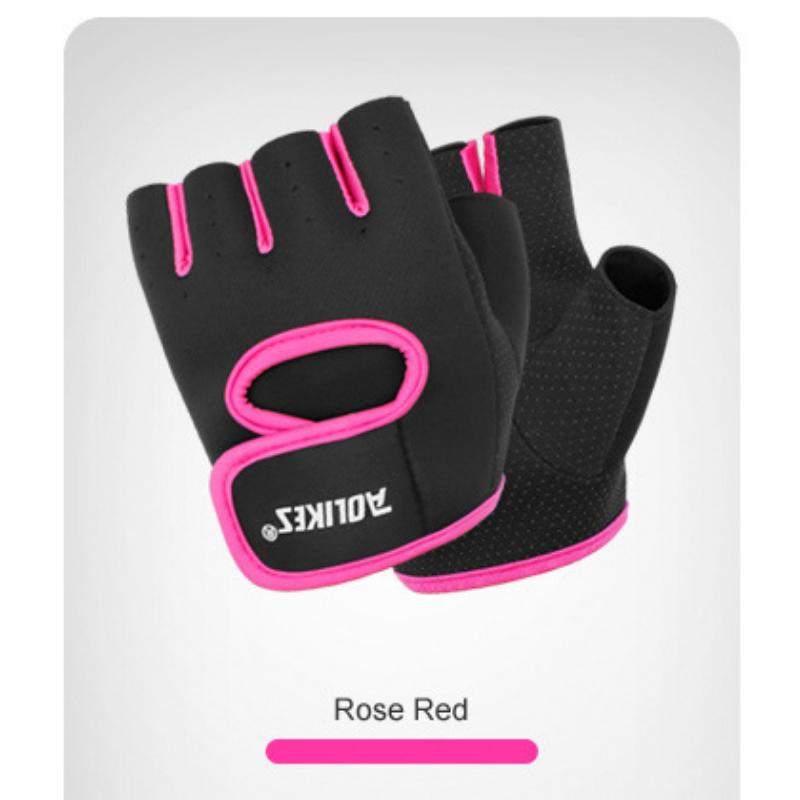 

2 шт., спортивные перчатки на открытом воздухе, мужские и женские перчатки для фитнеса и велоспорта на запястье, нескользящие дышащие велосипедные принадлежности для скалолазания M-2PCS