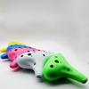 Aestivate Plastic Ocarina, 12-hole Alto C key, Plastic AC Ocarina, Windpipe, Resin (White)