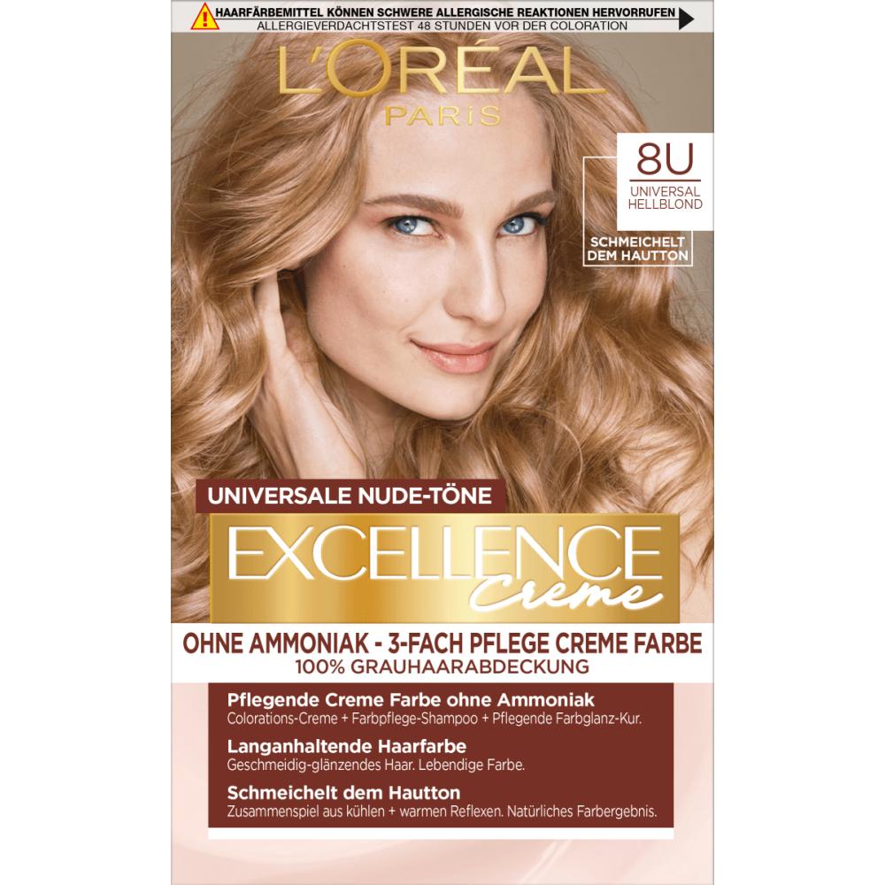 L'Oreal Excellence Hair Color Light Blonde 8U