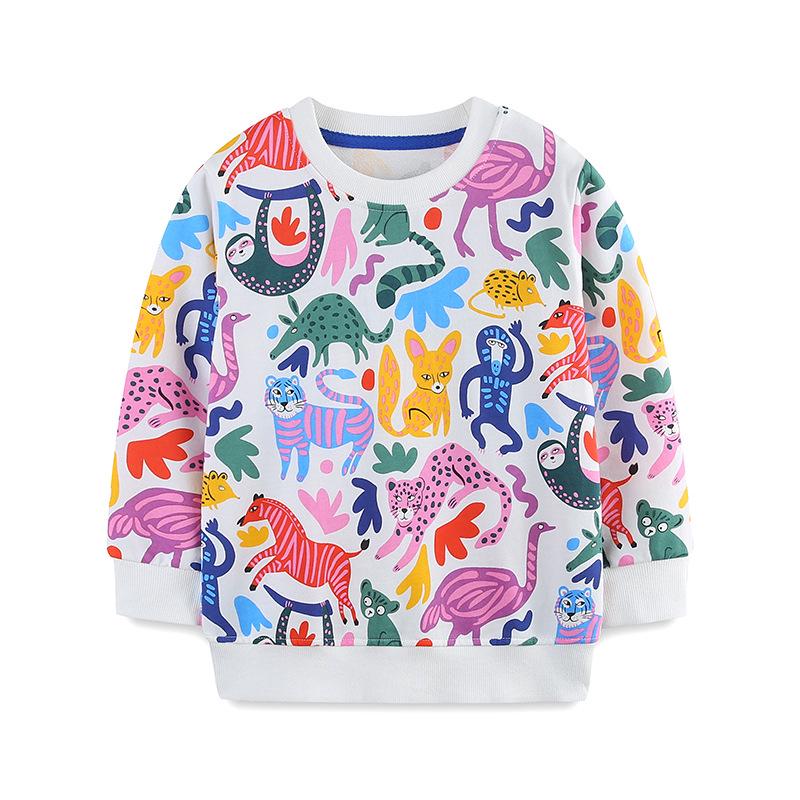 European-Style Knitted Cotton Baby Girl s Long-Sleeve Hoodie 90cm