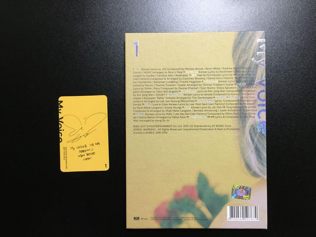 [USED] Girls' Generation Taeyeon My VOICE with trading card