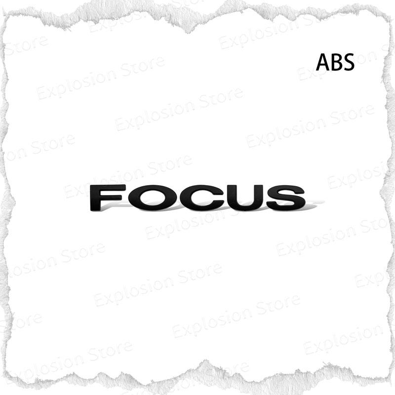 Car Decor 3D ABS/Metal Car Letter Rear Bumper Trunk Decals Emblem Sticker For Ford Focus Logo MK1 MK2 MK3 MK4 Fiesta Ranger