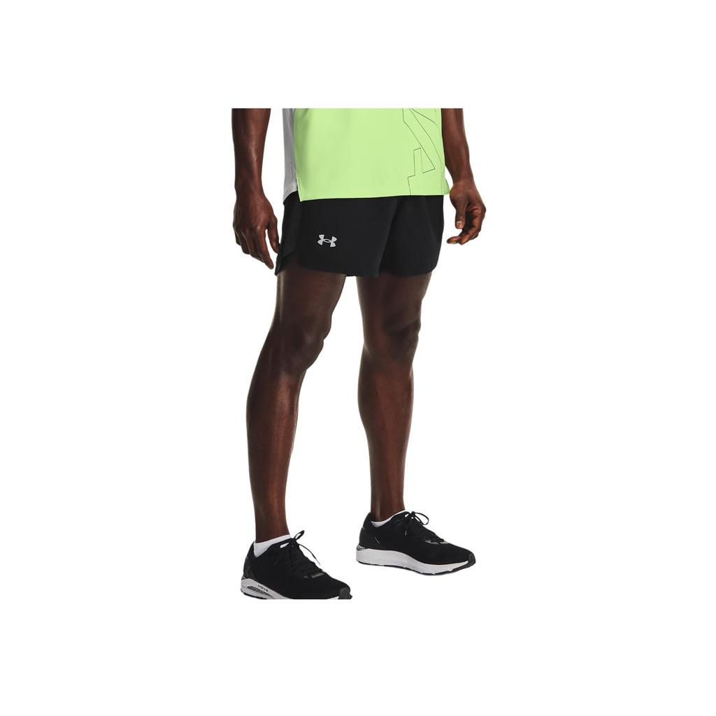 Under Armour Woven Running Training Fitted Shorts Men shorts Black 1361492-001