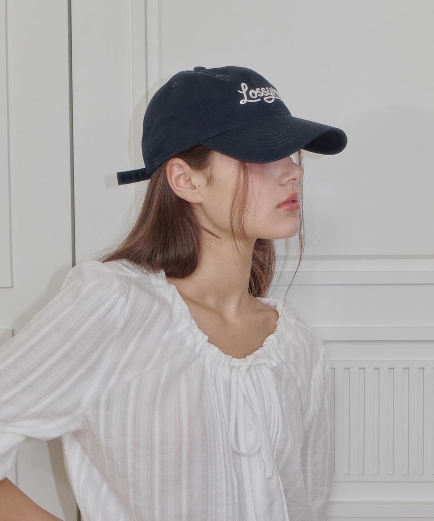 LOSSYROW Script Logo Washed Ball Cap