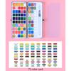 50/72/90/100 Colors Solid Watercolor Paint Set Pearlescent Watercolor Paint Art Painting Supplies for Hobbies Painter