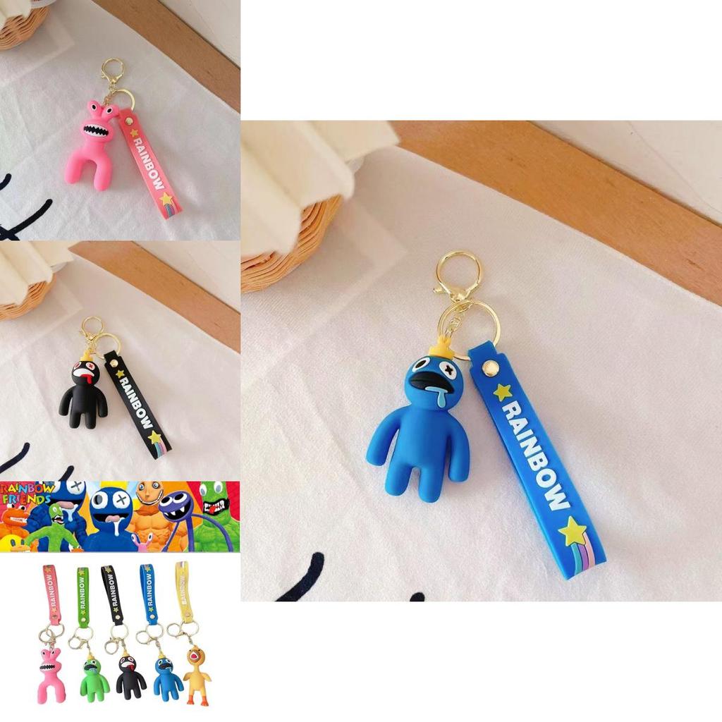 Roblox Rainbow Friends Schlüsselanhänger – Weiches Silikon Tasche Anhänger Geschenk