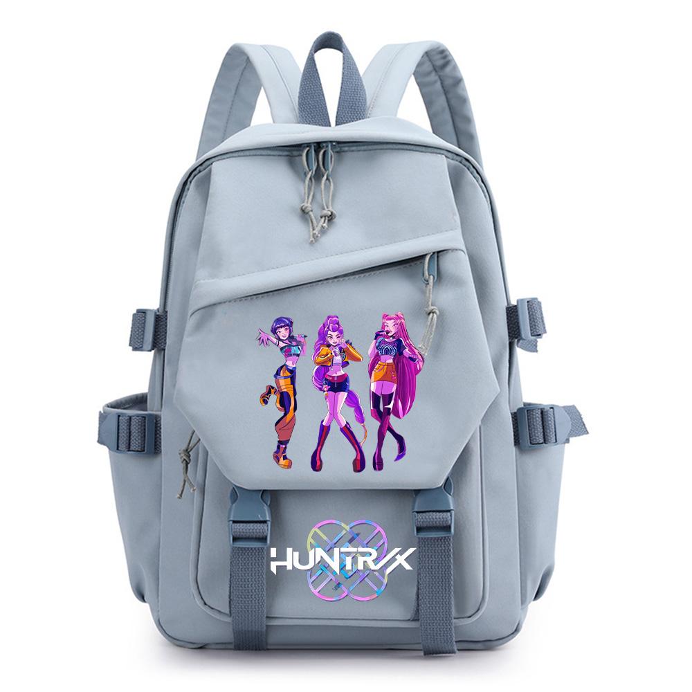 Cartoon Kpop Dämonenjäger Bedruckter Rucksack für Teenager Jungen Mädchen Schultasche Kinder Schüler Wasserdichter Buchrucksack Frauen Wasserdichte Reisetasche Kindergeschenk