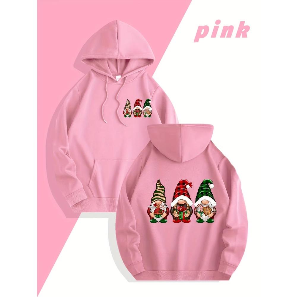 Autumn Winter Men Creative Personality Christmas Print Hooded Sweatshirt Loose Comfortable Casual Sport Long Sleeves Hoodies