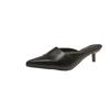Fashion New Stiletto Pointed Toe Fashion Outside Wear Sandals and Slippers Versatile Comfortable Slip with Skirt Baotou Half Slippers