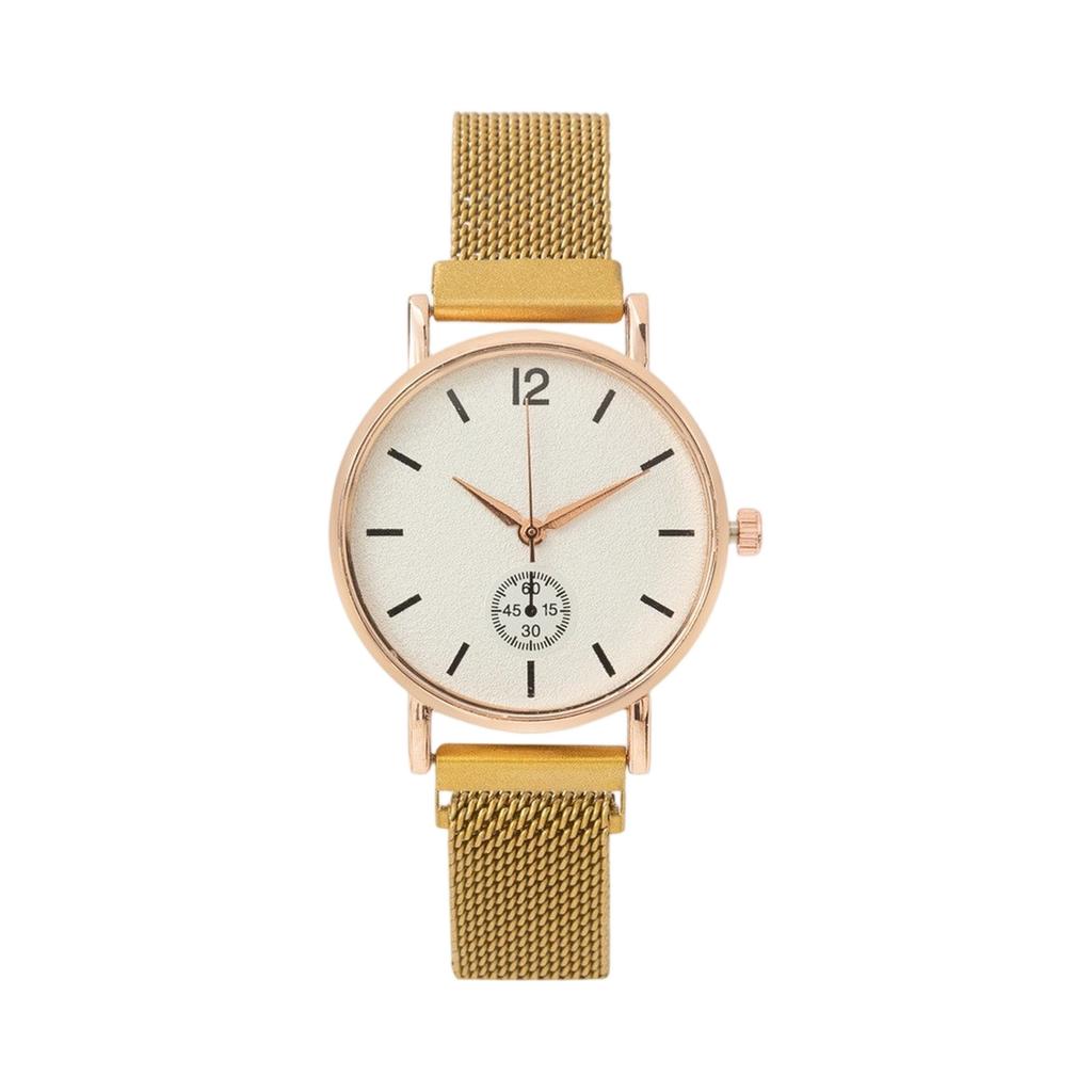 Brand Women Watch Rose Gold Dial Stainless Steel Mesh Strap Casual Fashion Dropshipping Quartz Women Watches