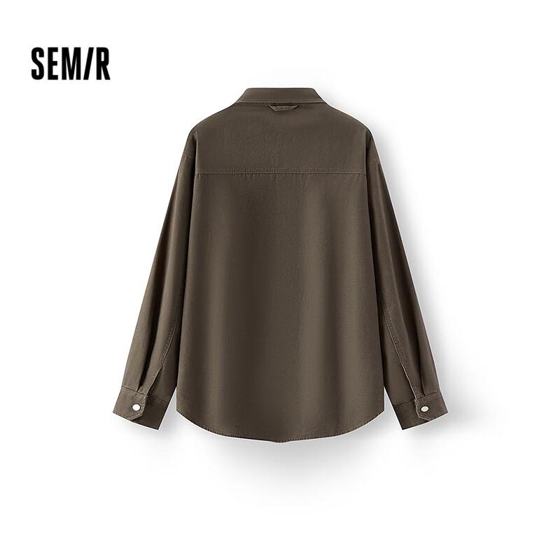 Semir Men's Loose-Fit Colorblock Long-Sleeve Shirt