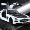 1:24 SLS AMG Sports Car Alloy Model Metal Toy Car Diecast Simulation Sound & Light Collection Toys For Boys Gifts