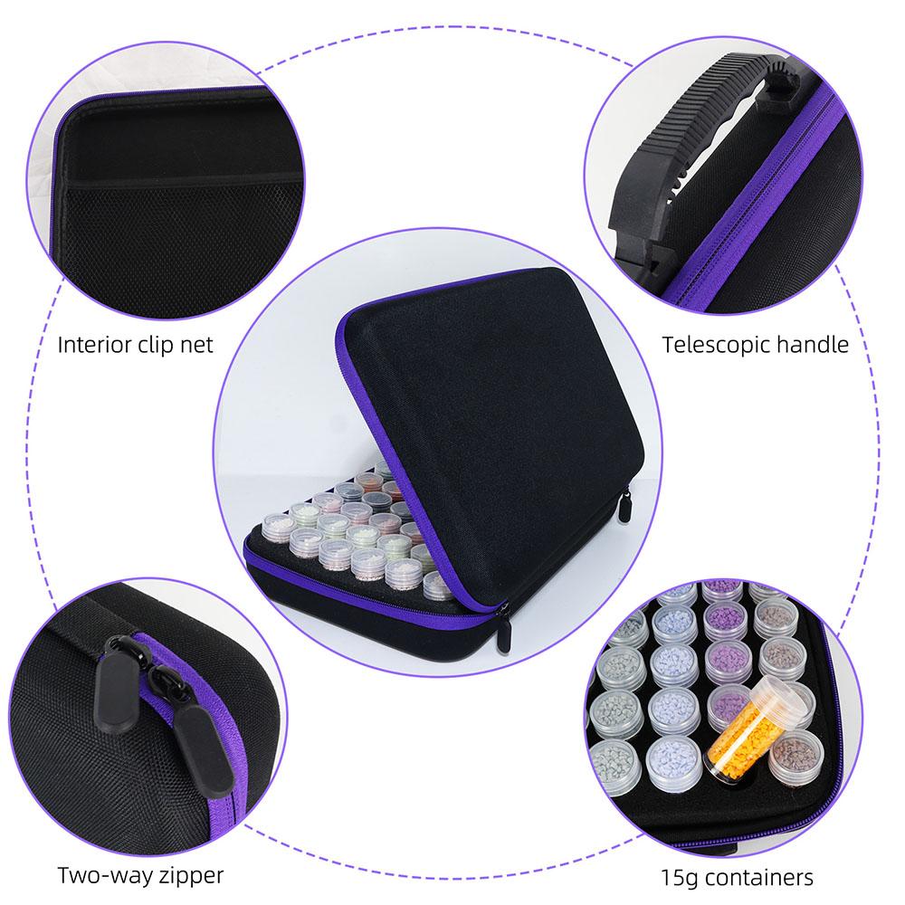 60 Grids DIY Diamond Painting Tool Storage Container Storage Box Beads Nail Art Jewelry Rhinestone Mosaic Storage Bags