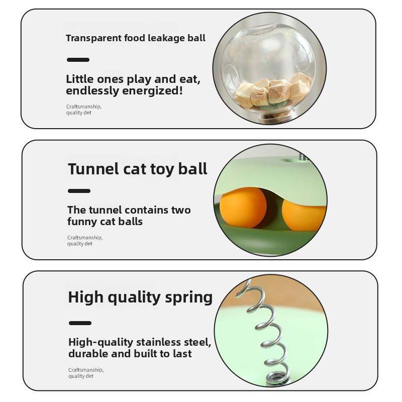 Cat Toys, Leaky Food Balls, Cat Teasing Sticks, Cat Play Wheel Toys, Self-entertaining Gadgets, Pet Supplies