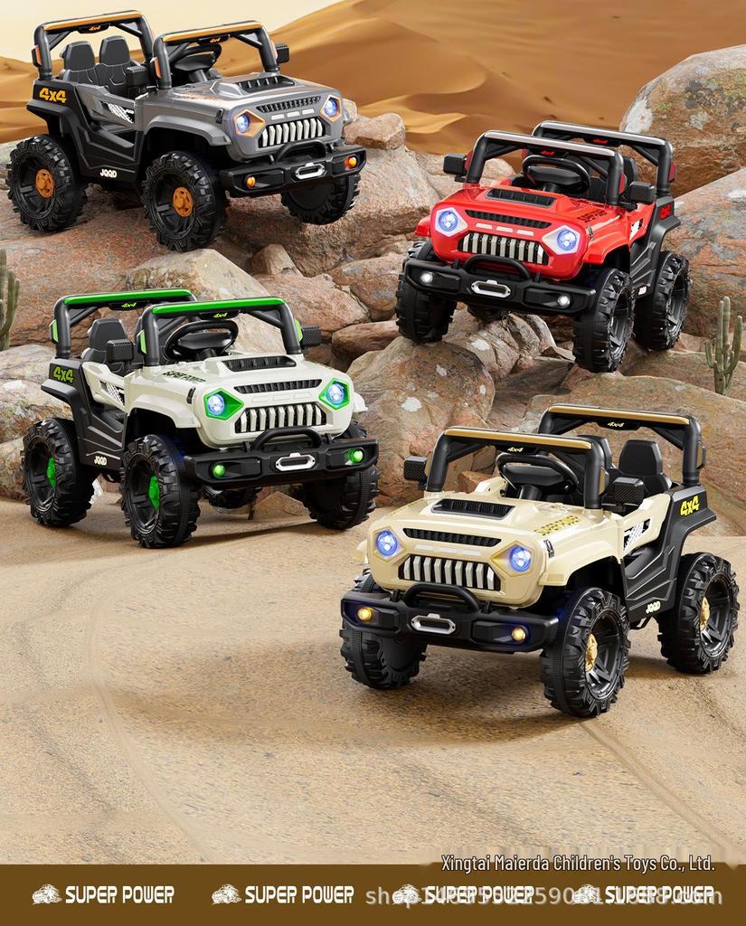 Children's Four-Wheel Electric Car with Remote Control - Off-Road Toy Vehicle for Kids