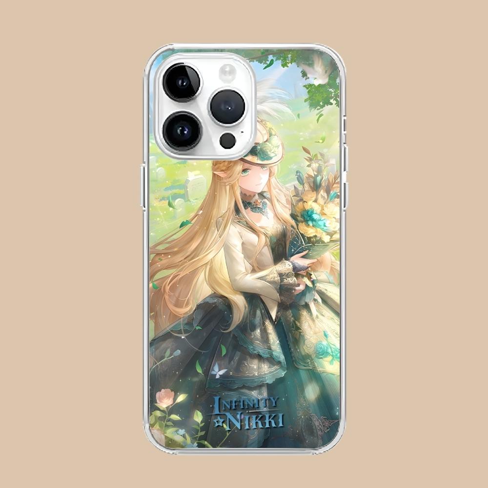Mobilní pouzdro Infinity Nikki pro chytrý telefon iPhone 16 15 14 13 12 11 X XR XS 8 Pro Max Plus Mini Průhledný kryt