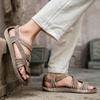 Sandali da Uomo in Paglia Estivi Scarpe Casual da Uomo Personalità Pantofole Resistenti all'Usura per Donne Outdoor Antiscivolo Infradito da Spiaggia