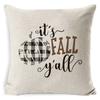 New Thanksgiving Pumpkin Plaid Pillow Cover Holiday Home Decoration Cushion Cushion Cover Home