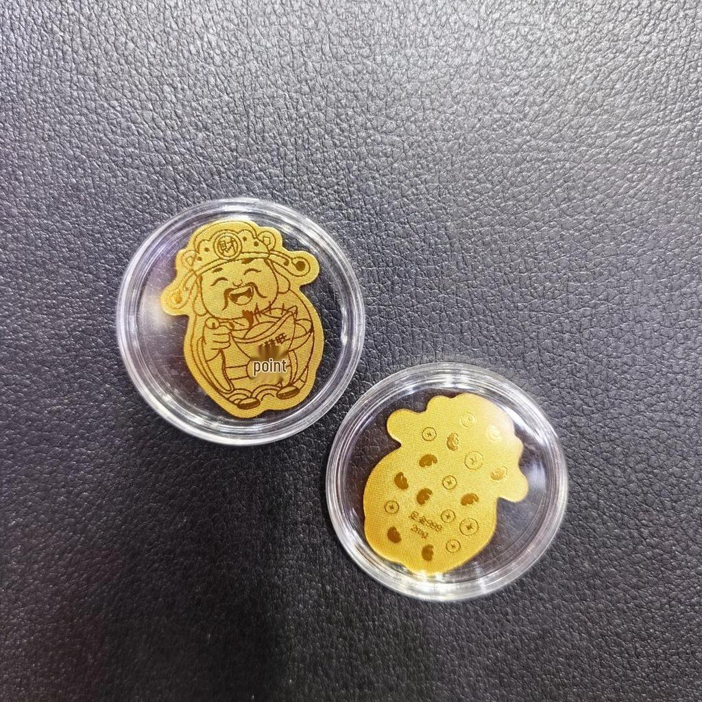 Gold Mobile Phone Sticker 999 Pure Gold - Prosperity & Wealth Charm Gift