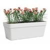 ARTEVASI CAPRI Planter - Rectangular - Plastic - White L49.9 X W20 X H18.1cm
