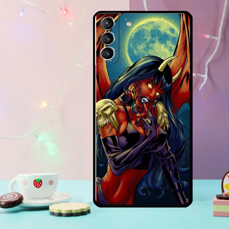 Devil Woman Phone Case For Samsung Galaxy S25 Ultra S20 S21 S22 S23 S24 Plus S9 S10 S24 FE S25 FE Cover