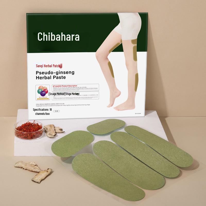 

Чикусакихон Травяной пластырь для похудения с женьшенем и нотоженьшенем для легкого тела и красивых ног