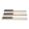 3Pcs/lot Mini Stainless Steel Rust Brush Brass Cleaning Polishing Detail Metal Brush Wire Toothbrush Cleaning Tool Family Kit