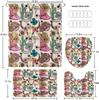 Shower Curtain Set: Cow Bone & Boot Pattern with Waterproof Fabric