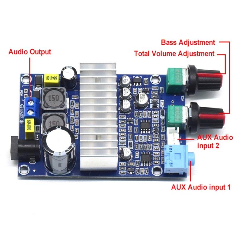TPA3116D2 High Power Subwoofer Amplifier Board Mono 100W Fever Level Amplifier Board For Deep Bass Sound Sound Component