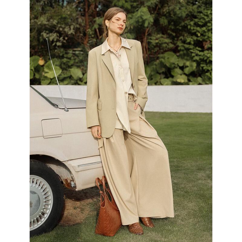 ELLE Women's Oversized Business Casual Blazer