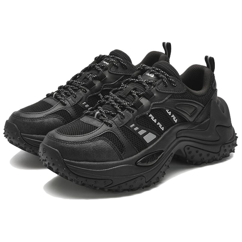 FILA Sofia 3 Fishbone Shoes 3.0 Thick Sole Sports Versatile Trendy Wear Resistant Comfortable Low Top Casual Shoes Women sneaker Black F12W411105FBK