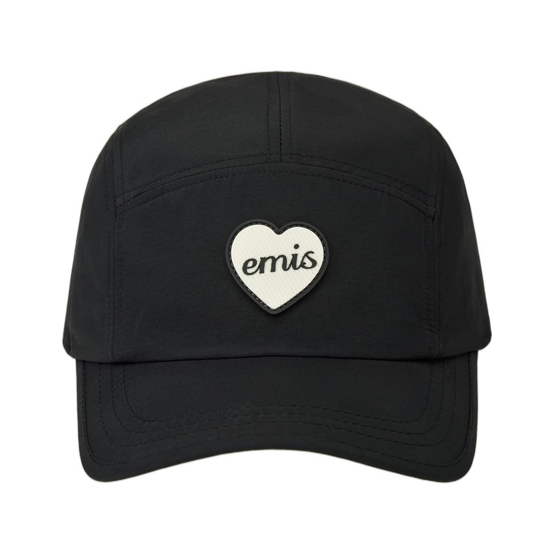 EMIS Heart Rubber Patch Camp Cap Black ONE SIZE