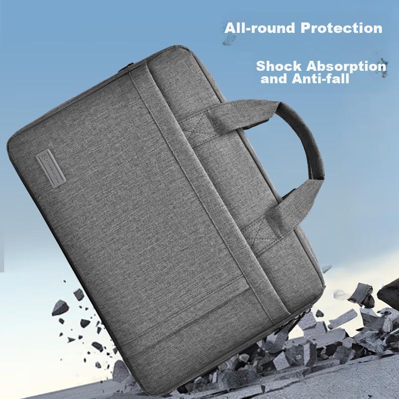 BRINCH Laptop Bag with Handle, 15.6-Inch Shockproof And Water-Resistant Business Shoulder Bag for Office Use