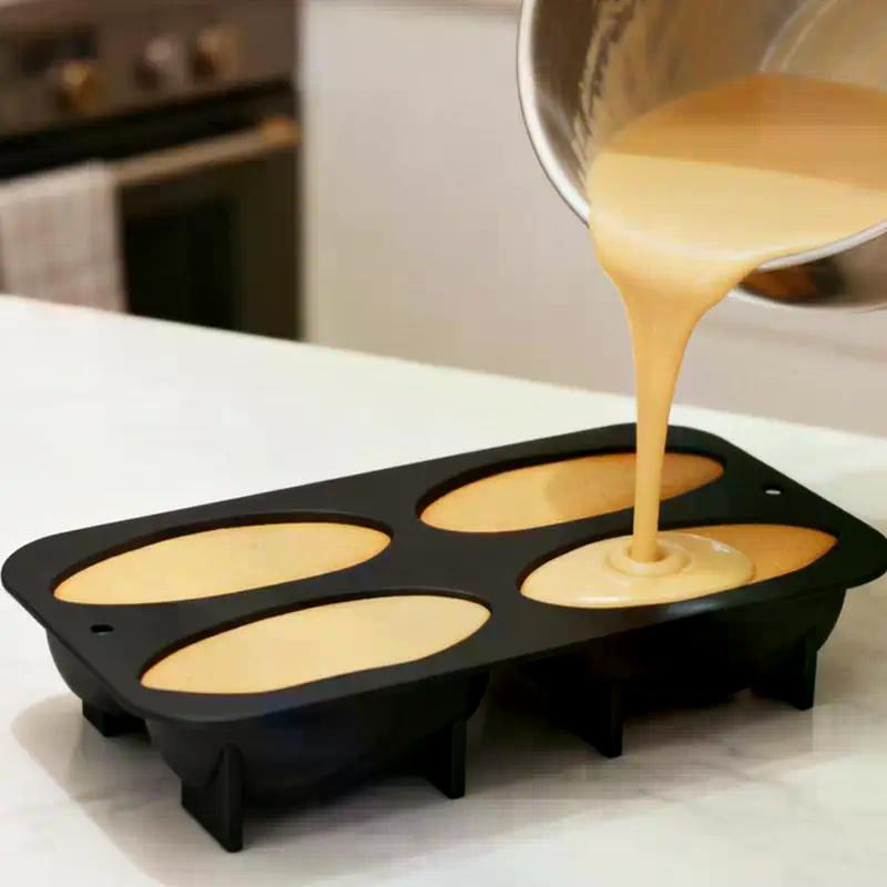 4-Cell Pistachios Design Silicone Mold DIY Mousse Chocolate Cake Mould Party Dessert Baking Tools Food Grade Kitchen Bakeware