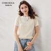 Women's Mulberry Silk Blend Lightweight Knit T-Shirt