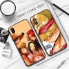 JW59 One Piece Anime Black Soft Case for Samsung Note 20 Lite S24 Ultra S23 A03 A05 A06 A11 A71 A15 A16 A13 A24 A25 A33 A52 A53 A50 M55 M35 Plus