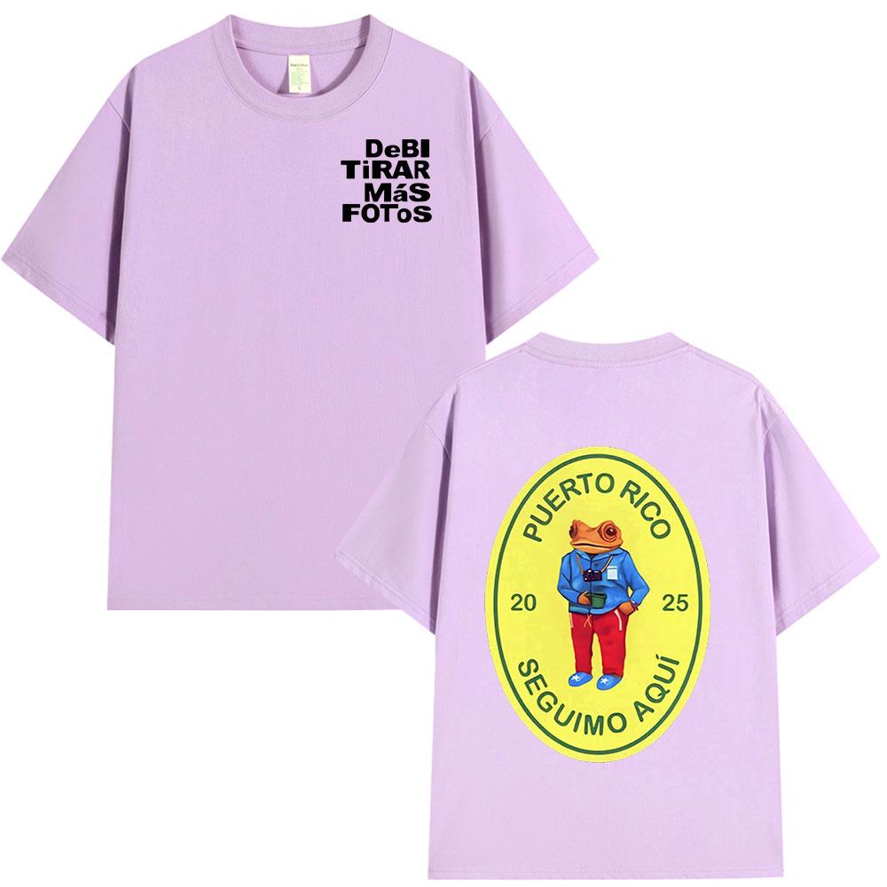 Bad Bunny DTMF Debi Tirar Mas Fotos 2025 New Album T Shirts Men Women Clothing Cotton Oversized T-shirts Hip Hop Fashion T-shirt