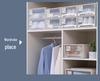 Drawer-Style Plastic Organizer Box: Multi-Layer Storage for Wardrobe & Clothing