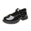 Girls’ Leather Shoes, Spring/Autumn New Arrival, British Style Black Soft-Soled Children’s Shoes, White College Style Flats, Kids’ Princess Shoes
