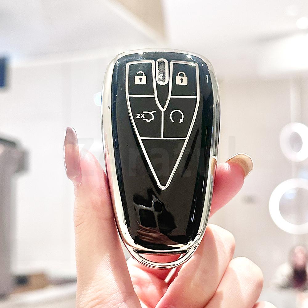 4 Buttons Tpu Shell Fob Protector Bag Holder Car Remote Key Case Cover For Changan Cs35 Plus Cs55 Plus Cs75 Plus