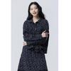 Women S Flower emboSSed Pattern blouSe Babl07611