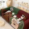 Cartoon Characters Pattern Knitted Sofa Blanket Throw Blanket for Bed Nap Blankets Outdoor Camping Mat Home Decorate Tapestry