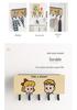 Cartoon Wall-Mounted No-Drill Clothes Hook & Key Rack with Storage Box