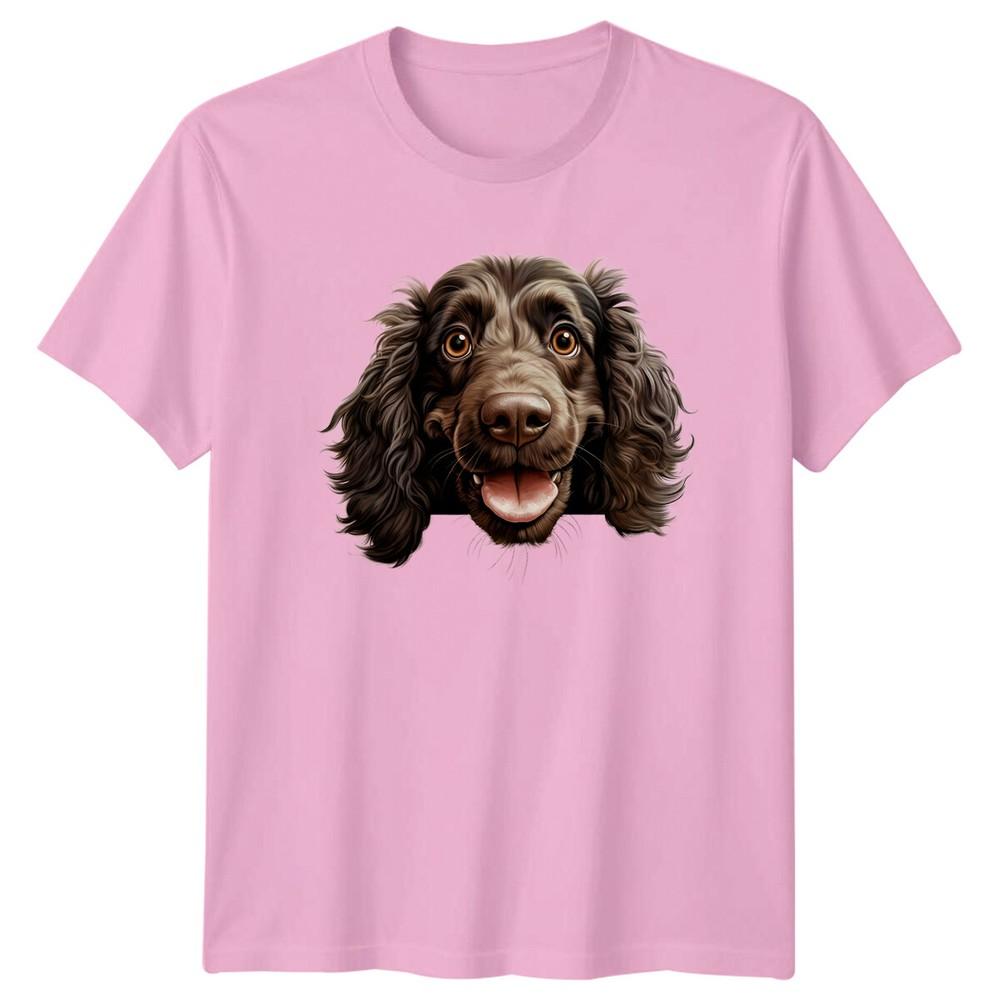 Chocolate Spaniel Dog Portrait Graphic Dog Lover TShirt