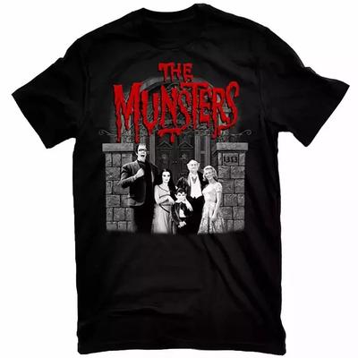 THE MUNSTERS Portrait de Famille Logo Rouge Taille Réelle S-5XL SS691 T-shirt Unisexe