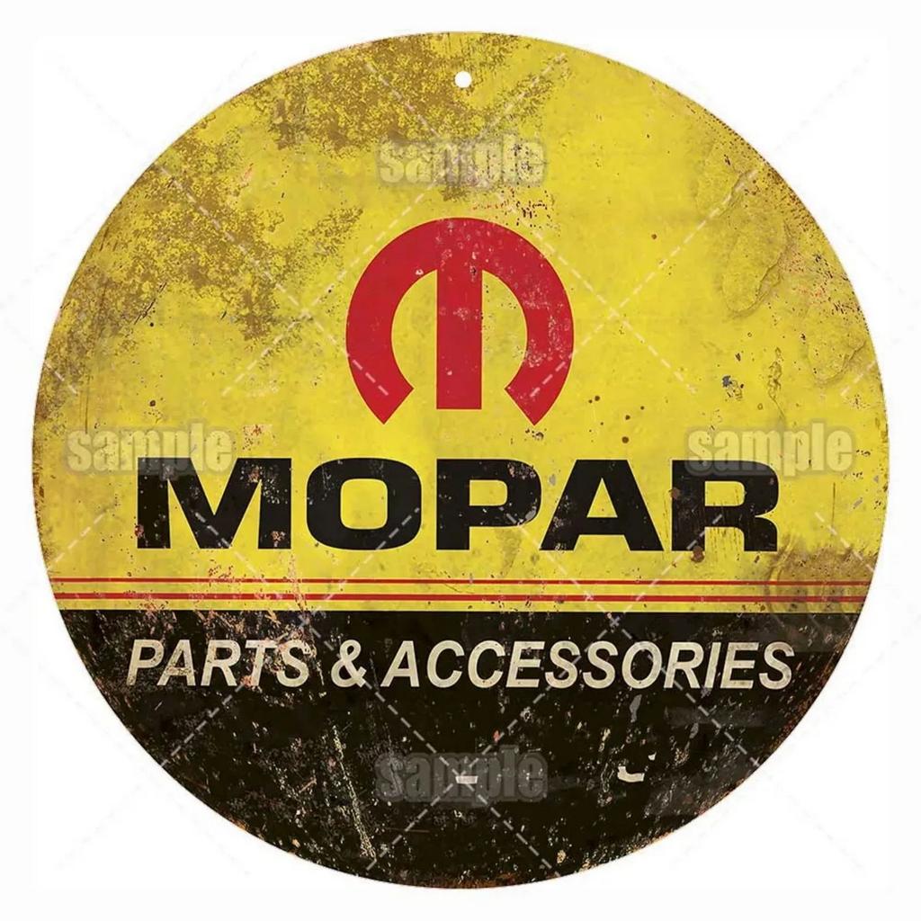 High Definition Metal Tin Sign Set Vintage Gasoline and Motor Oil Brand Themed Round Wall Art Decor for Gas Station Garage and M