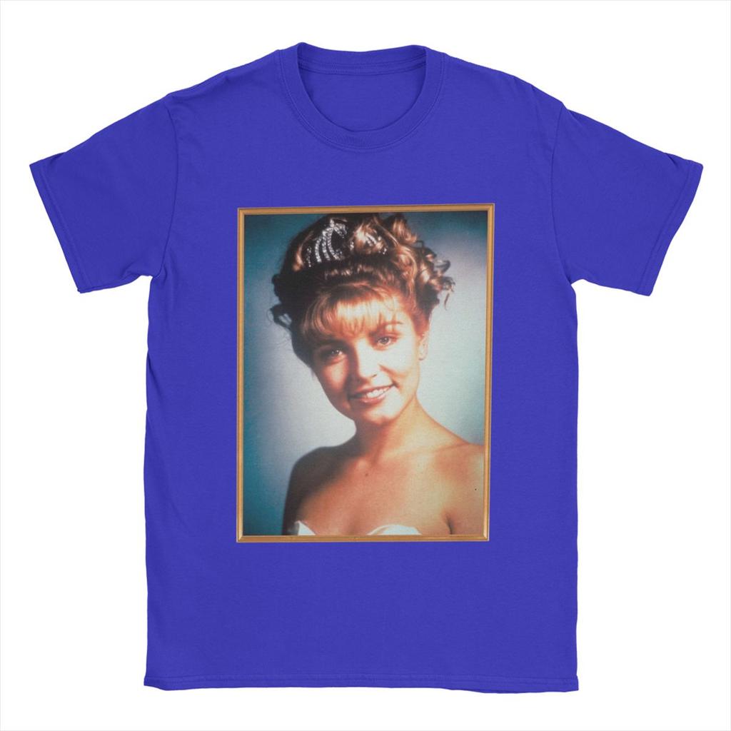 Twin Peaks Laura Palmer Rosy Glow High School Portrait Men T Shirt Novelty Tees Round Neck T-Shirts Cotton Gift Idea Clothes