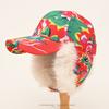 Big flower cap men's and women's winter thickened plush baseball cap outdoor cycling ear protector flying hat